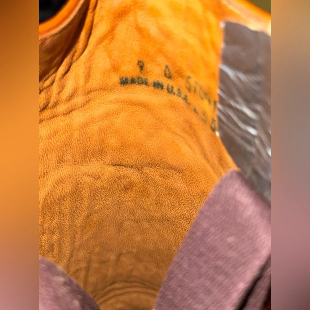 Frye Vintage Campus Leather Boots Women’s 1970 Black Label Handmade Made in USA - Picture 9 of 14